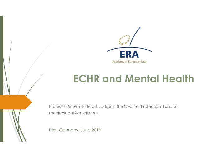 echr and mental health