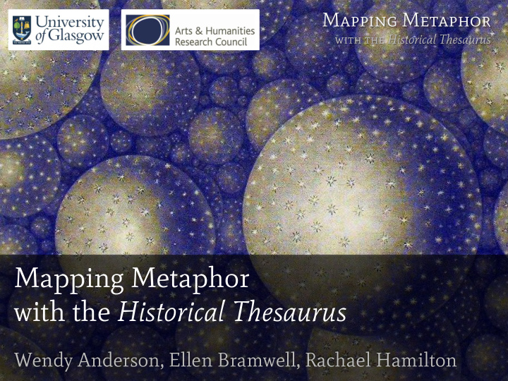 mapping metaphor with the historical thesaurus