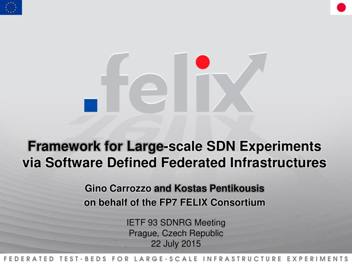 framework for large scale sdn experiments via software
