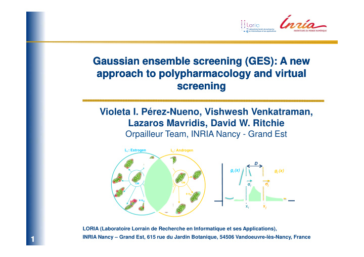 gaussian ensemble screening ges a new gaussian ensemble