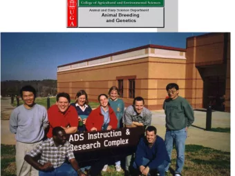 Computations in Animal  Breeding  Ignacy Misztal and Romdhane  Rekaya  University of Georgia