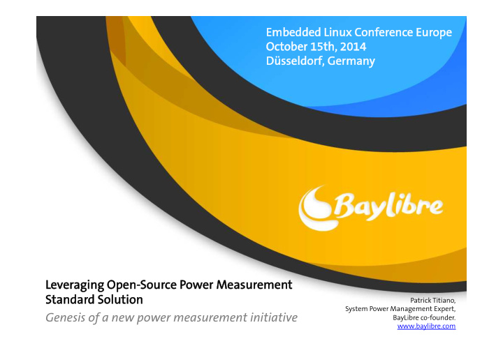 lever everaging open aging open sour source p ce power