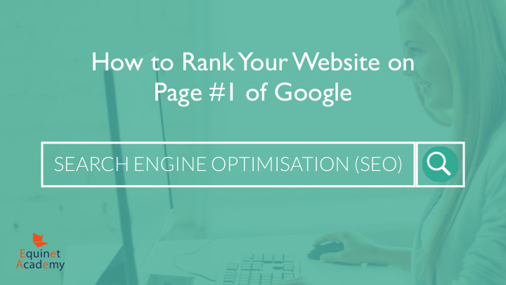 how to rank your website on page 1 of google