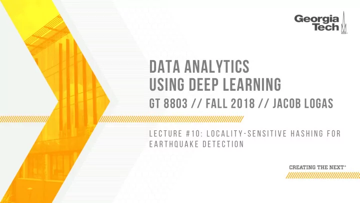 data analytics using deep learning