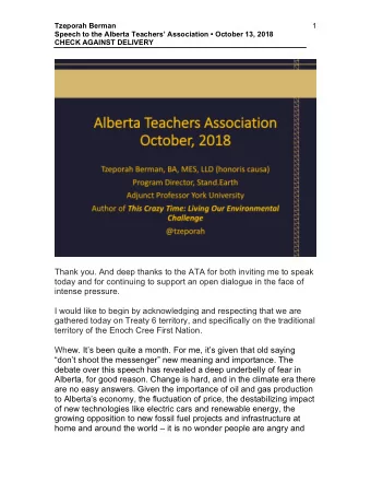 Thank you. And deep thanks to the ATA for both inviting me to speak  today and for continuing to