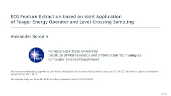 ECG Feature Extraction based on Joint Application  of Teager Energy Operator and Level-Crossing