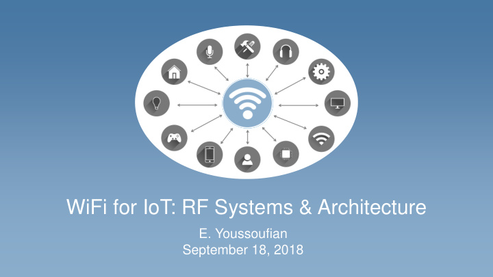 wifi for iot rf systems architecture
