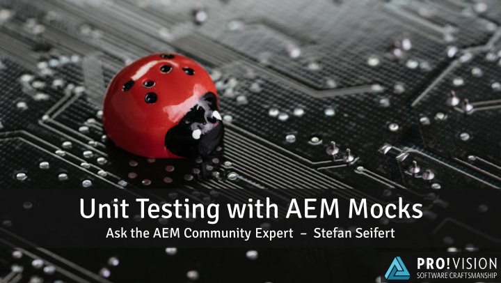 unit testing with aem mocks