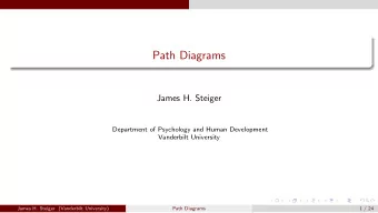 Path Diagrams  James H. Steiger  Department of Psychology and Human Development  Vanderbilt