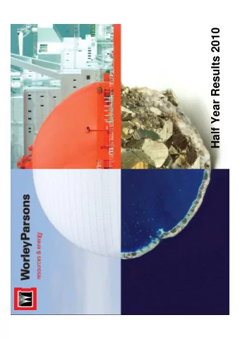 Half Year Results 2010  1  Overview  A reasonable result in challenging market    Variable