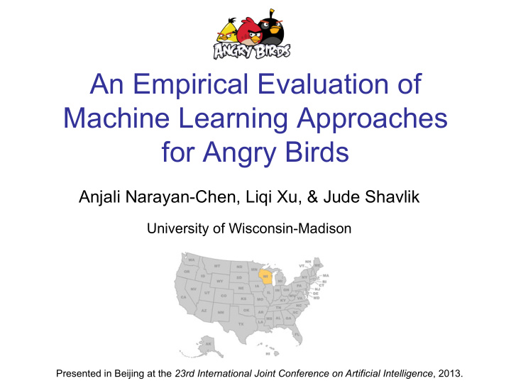 an empirical evaluation of machine learning approaches