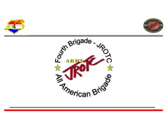 4  4  Mr. Robert Dawson/ Mr. Erik Shay  JROTC Program for Accreditation  (JPA) 4 th Brigade JROTC