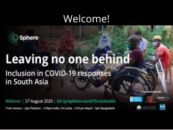 Welcome!  Accessibility  Interpretation into American Sign Language (with  Indian influence)