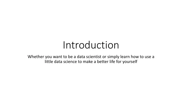 introduction