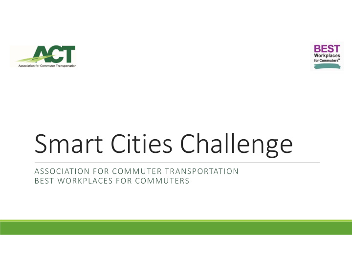 smart cities challenge