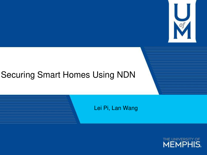securing smart homes using ndn