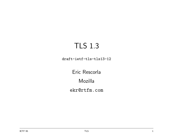 tls 1 3