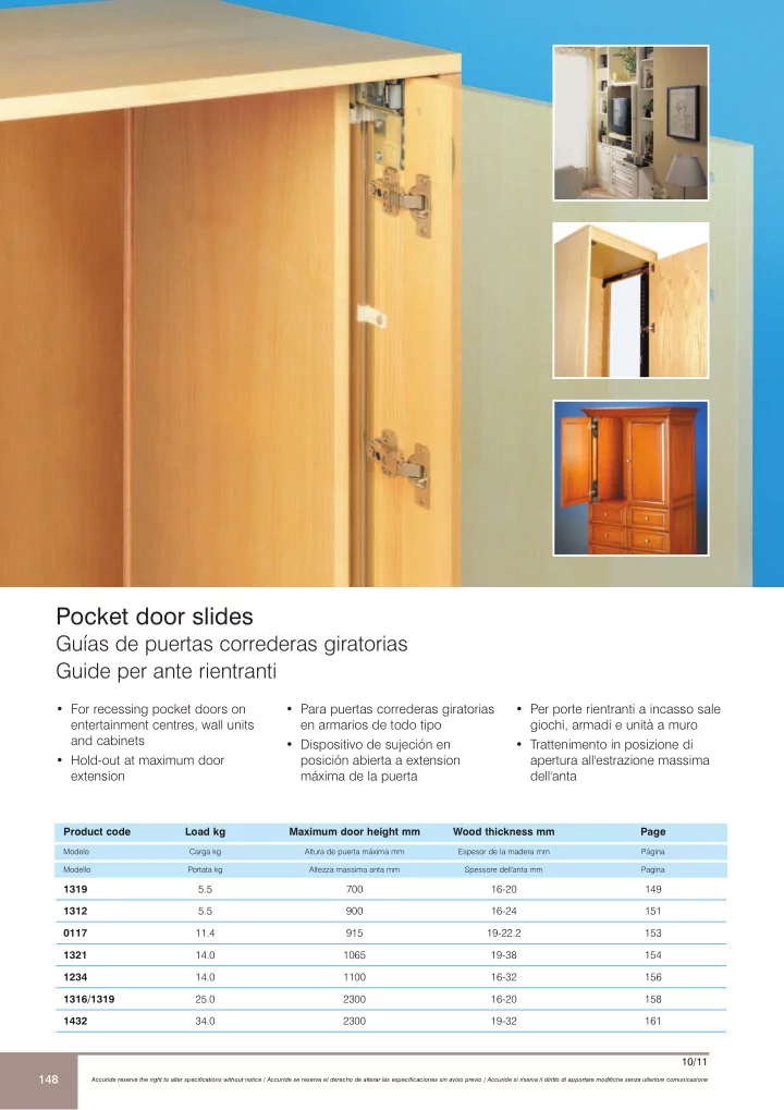 pocket door slides