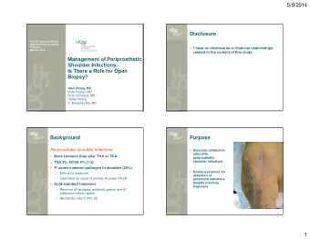 5/9/2014  Disclosure The 59 th Annual LeRoy C.  Abbott Society Scientific  Program  I have no