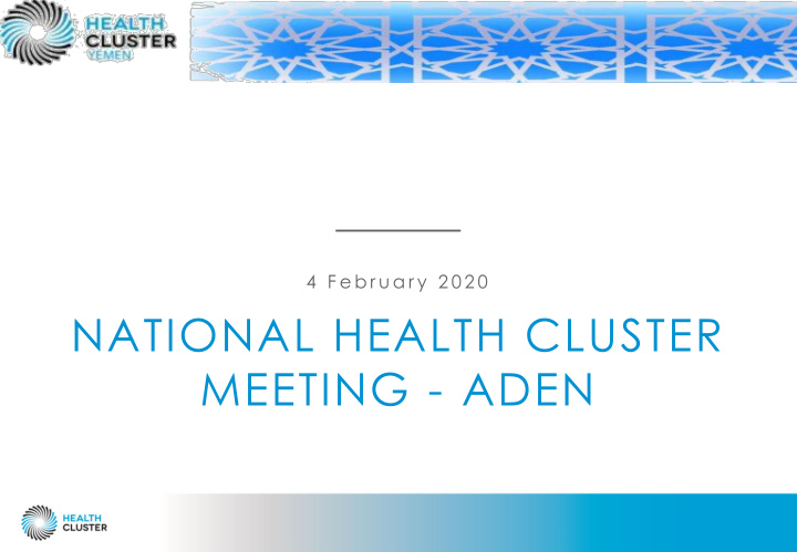 national health cluster