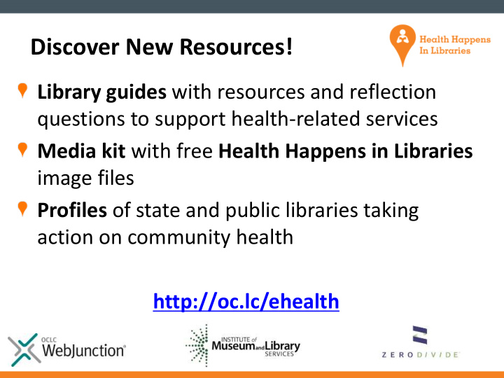 discover new resources