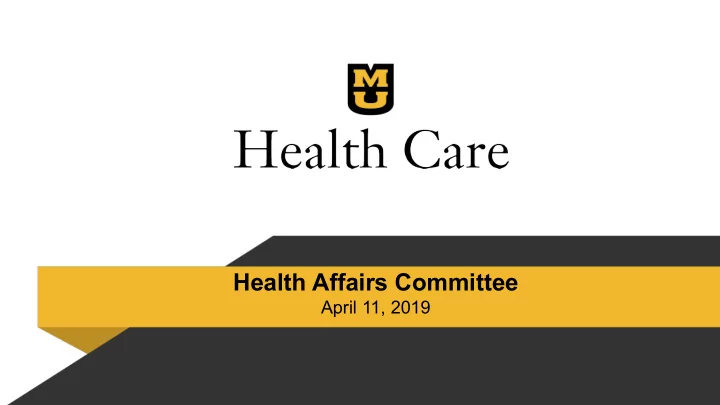 health affairs committee