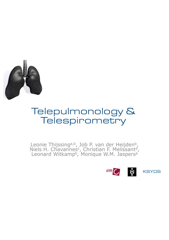 telespirometry