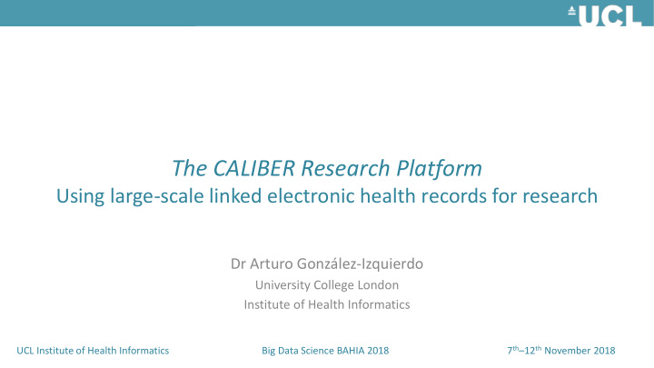 the caliber research platform