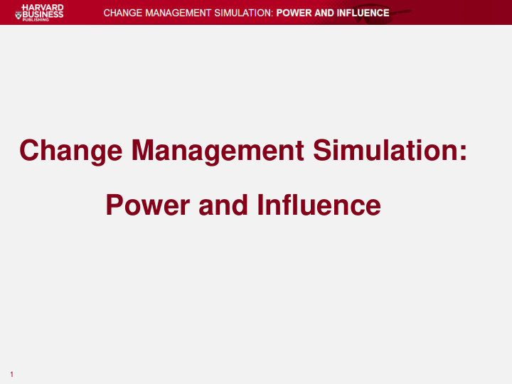 change management simulation