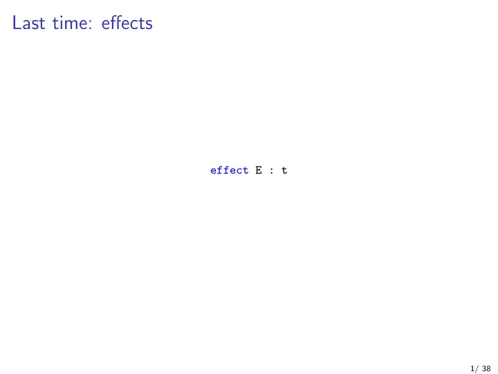 last time effects