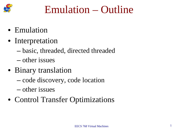 emulation outline