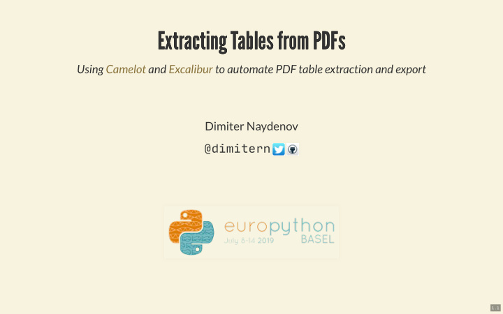 extracting tables from pdfs extracting tables from pdfs