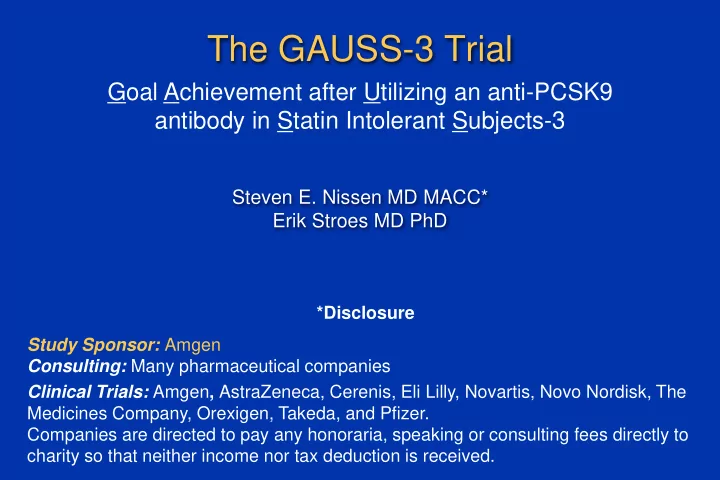 the gauss 3 trial