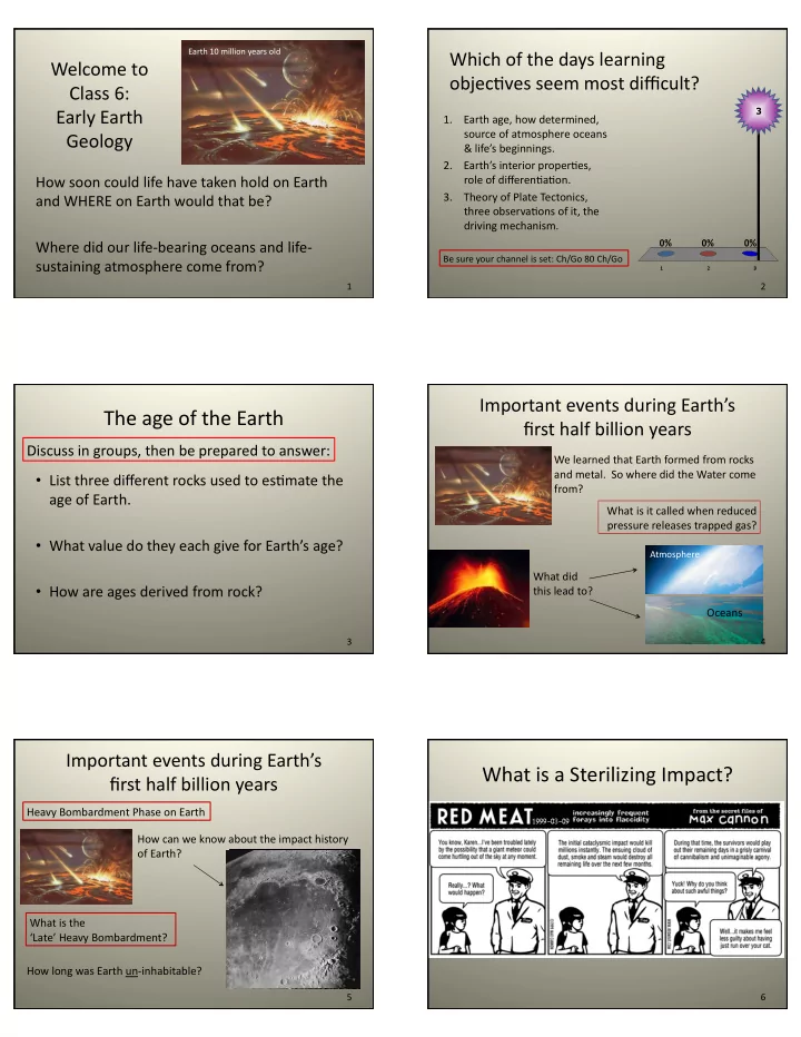the age of the earth