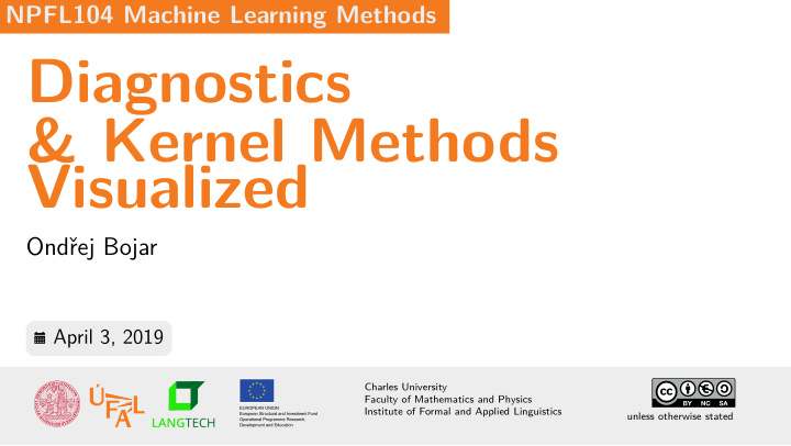 diagnostics kernel methods visualized