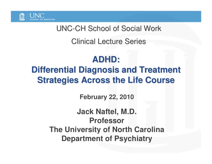 adhd adhd differential diagnosis and treatment