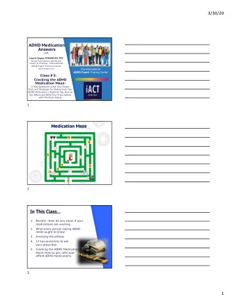 3/30/20  ADHD Medication  Answers  with  Laurie Dupar, PMHNP, RN, PCC  Nurse Practitioner, ADHD