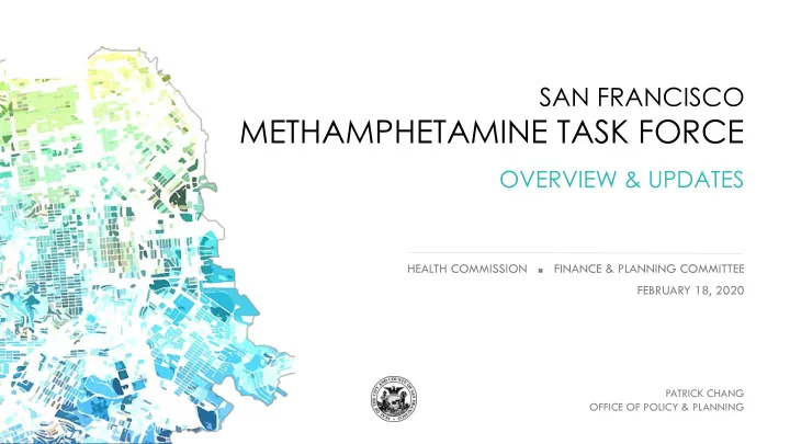 methamphetamine task force
