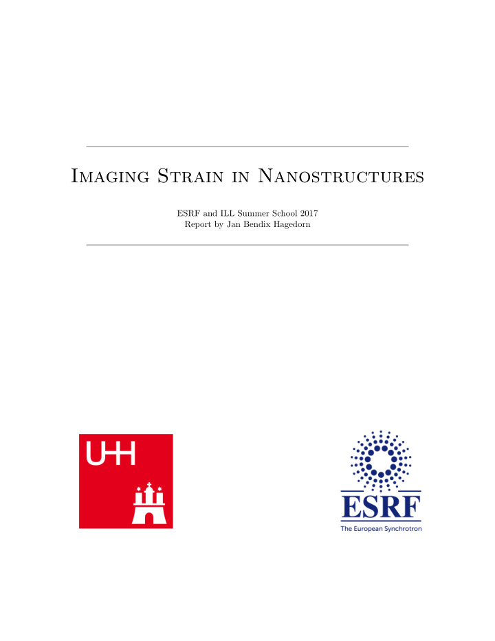 imaging strain in nanostructures