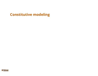 Constitutive modeling  Kinematics of strain u x dy  y  d u y dy  c  y  u (x, y+dy)  y  b  C  D  u