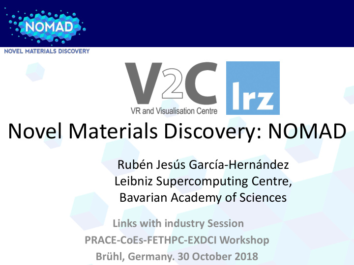 novel materials discovery nomad