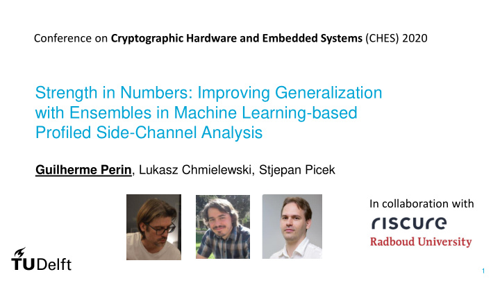 profiled side channel analysis