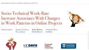 Socio-Technical Work-Rate  Increase Associates With Changes  in Work Patterns in Online Projects