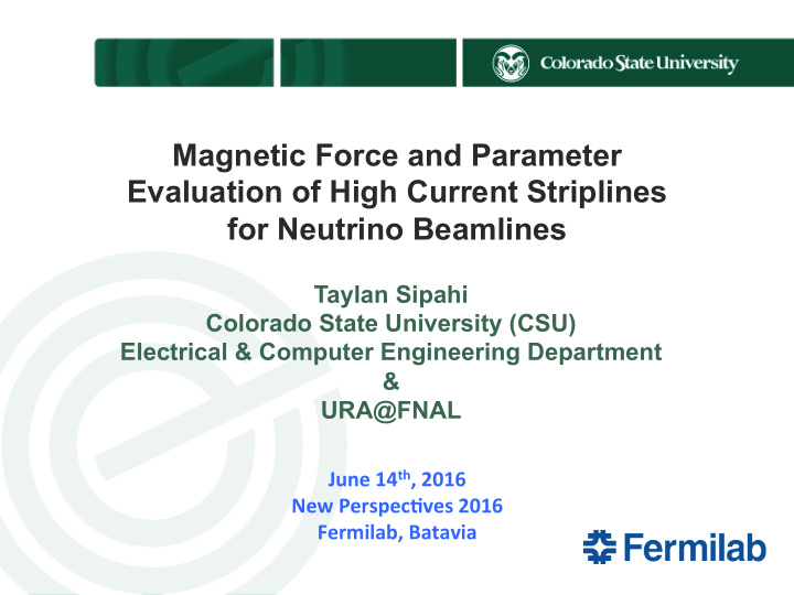 magnetic force and parameter evaluation of high current