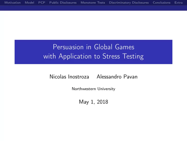 persuasion in global games with application to stress