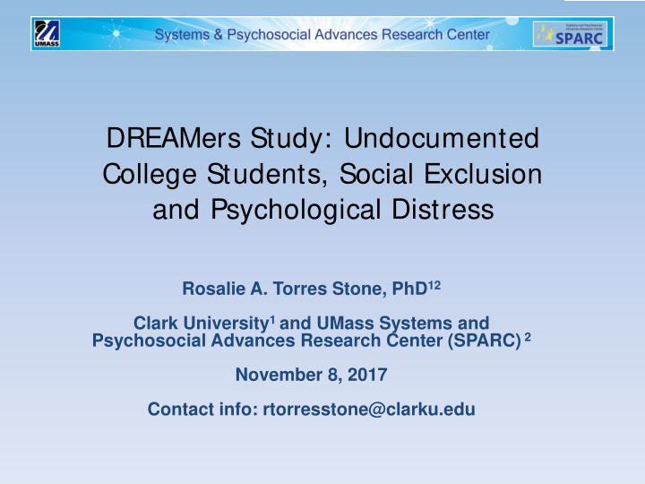 dreamers study undocumented college students social