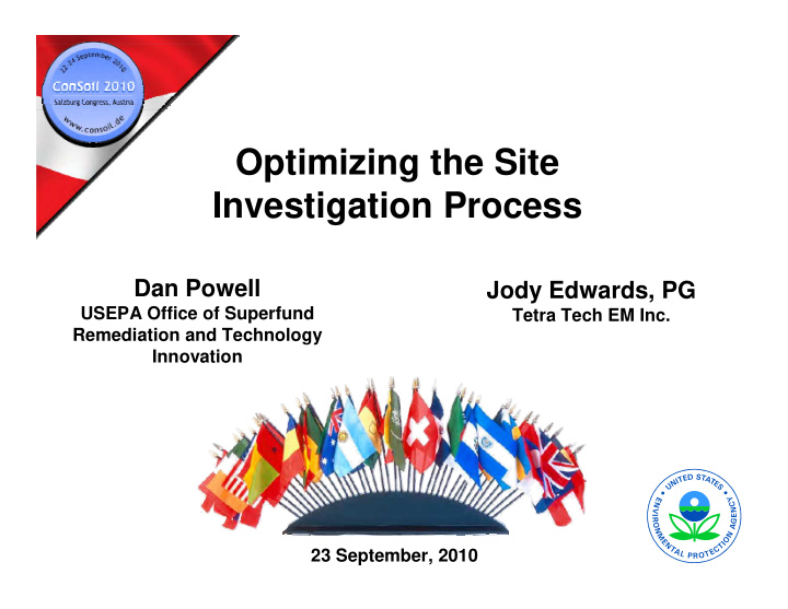 optimizing the site investigation process