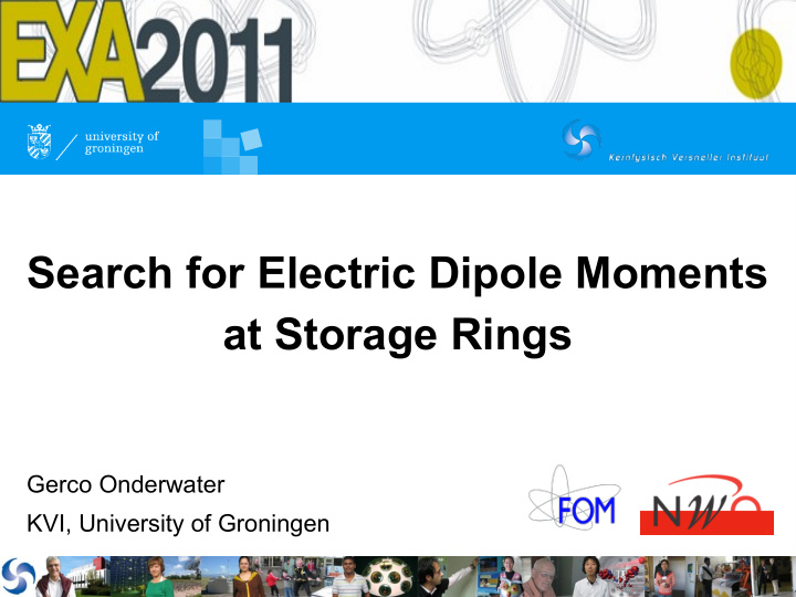 search for electric dipole moments at storage rings