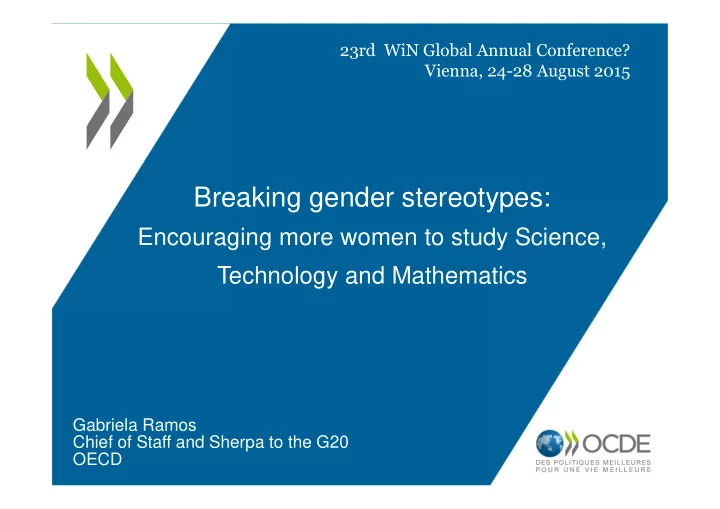 breaking gender stereotypes