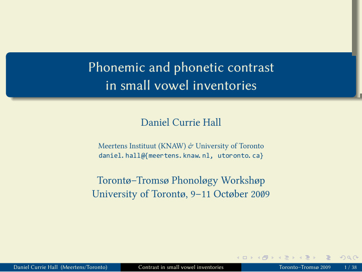 phonemic and phonetic contrast